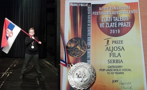Аљоша бриљирао на Међународном фестивалу за младе таленте у Прагу